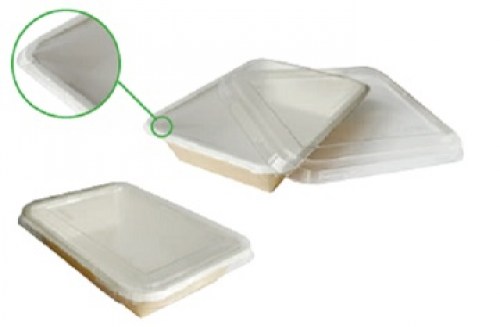 Heat Seal Pack Container + Transparent Lid (Χάρτινο Σκεύος Kraft με διάφανο καπάκι Pet)